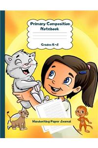 Primary Composition Notebook Grades K-2 Handwriting Paper Journal