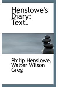 Henslowe's Diary