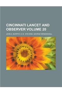 Cincinnati Lancet and Observer Volume 20