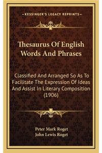 Thesaurus Of English Words And Phrases