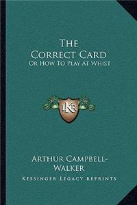 Correct Card