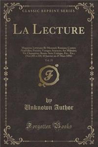 La Lecture, Vol. 35