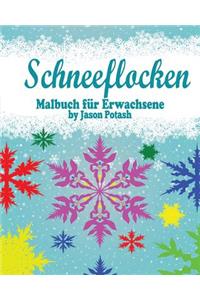 Schneeflocken Malbuch für Erwachsene