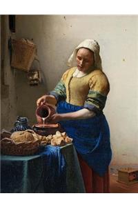 The Milkmaid, Johannes Vermeer. Blank Journal