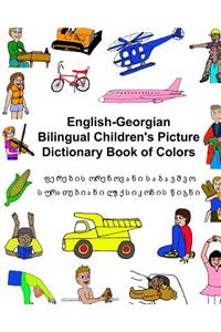 English-Georgian Bilingual Children's Picture Dictionary Book of Colors