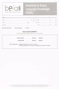 Bilingual English-Spanish Assessment™ (BESA™): Inventory to Assess Language Knowledge (ITLAK)