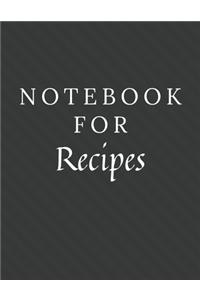 Notebook For Recipes