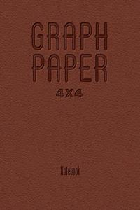 Graph Paper 4x4 Notebook