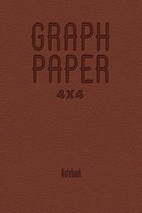 Graph Paper 4x4 Notebook