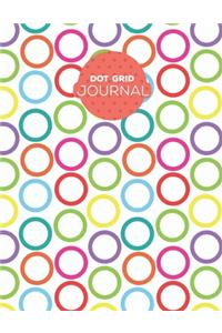 Dot Grid Notebook: Cute Rainbow Circles Dotted Notebook Paper 8.5 X 11, Bullet Journal - Dot Grid Journal Graphing Pad Drawing And Taking Notes