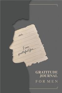 Gratitude Journal For Men