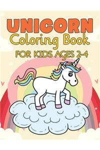 Unicorn Coloring Book for Kids Ages 2-4