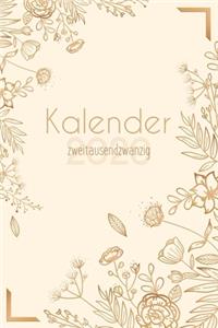 Kalender 2020 zweitausendzwanzig