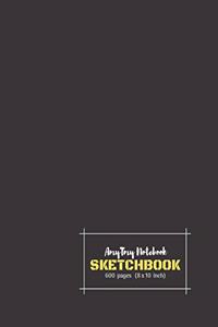 AmyTmy Sketchbook - 600 pages - 8x 10 inch - Matte Cover