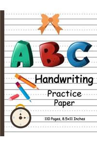 Handwriting Practice Paper-ABC kids