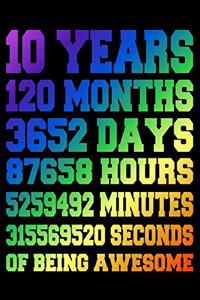 10 Years Of Being Awesome
