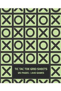 Tic Tac Toe Grid Sheets