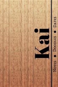 Manly Masculine Notebook with Personalized Monogram Kai
