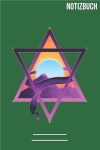 Notizbuch quadratisch Mond Berge