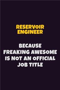 Reservoir Engineer, Because Freaking Awesome Is Not An Official Job Title