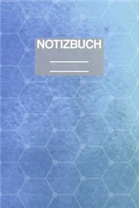 Notizbuch A5 Muster Blau Lila Wasserfarben