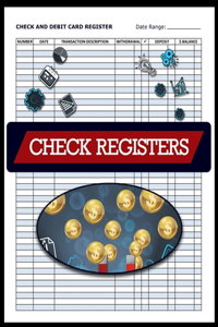 Check and Debit Card Register, Check Registers