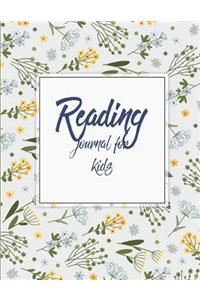 Reading journal for kids