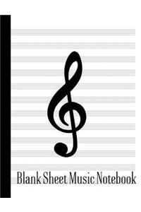 Blank Sheet Music Notebook