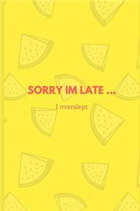 Sorry I'm Late ... I Overslept
