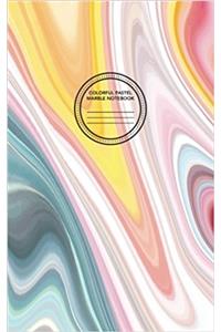 Colorful Pastel Marble Notebook