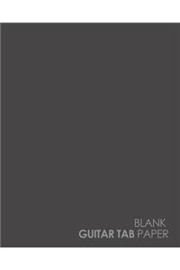 Blank Guitar Tab Paper