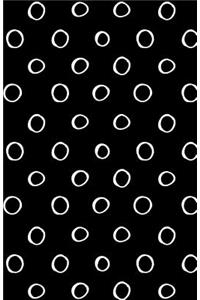 Journal Notebook Small White Circles On Black