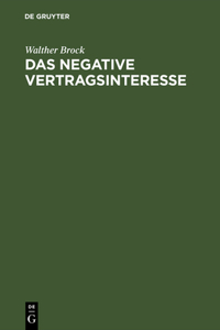negative Vertragsinteresse
