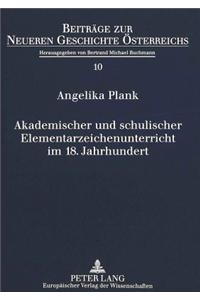 Akademischer Und Schulischer Elementarzeichenunterricht Im 18. Jahrhundert