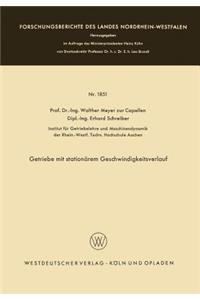 Getriebe Mit Stationärem Geschwindigkeitsverlauf