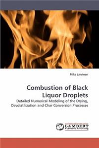 Combustion of Black Liquor Droplets