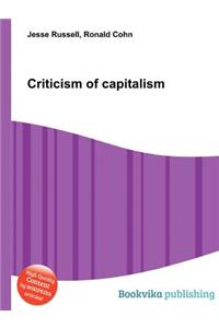 Criticism of Capitalism