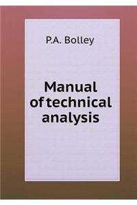 Manual of Technical Analysis