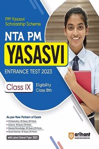Arihant NTA PM Yashsavi Yojana Entrance Test 2023 Class 9 Eligibility Class 8