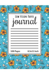 Low Vision Paper Journal