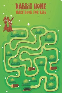 Rabbit Home maze book for kids
