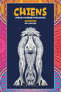 Livre de coloriage pour adultes - Gros caractères - Animaux - Chiens
