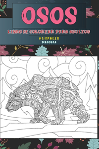Libro de colorear para adultos - Mandala - Animales - Osos