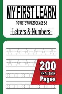 My first learn to write workbook age 3-5