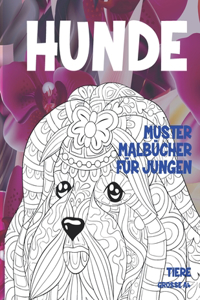 Muster Malbücher für Jungen - Grosse A4 - Tiere - Hunde