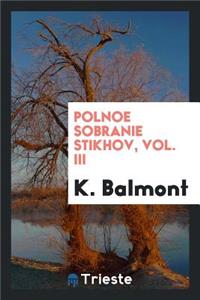 Polnoe Sobranie Stikhov