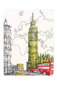 London Big Ben Handmade Journal