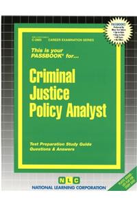 Criminal Justice Policy Analyst