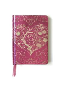 Wild Pink Hearts. (Contemporary Foiled Journal)