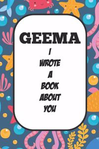 Geema I Wrote A Book About You